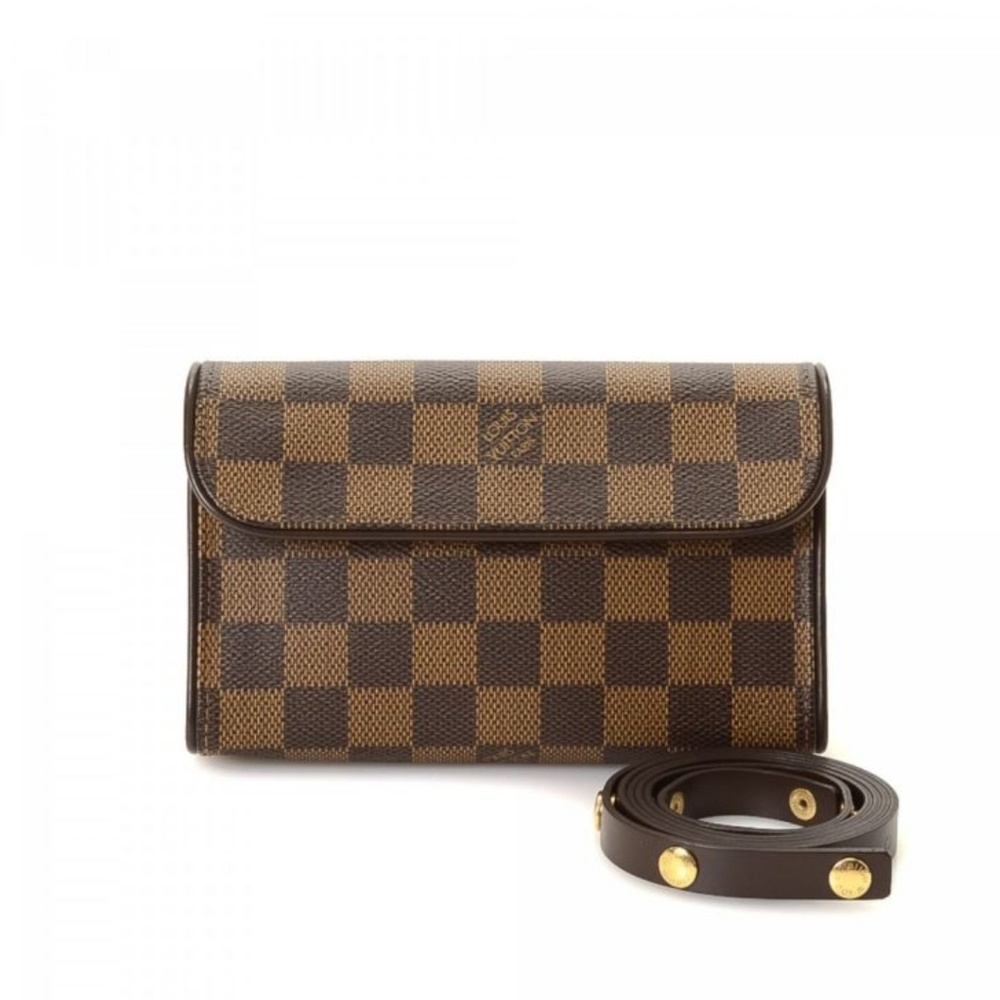 LOUIS VUITTON EBENE FLORENTINE WAIST POUCH BAG XS